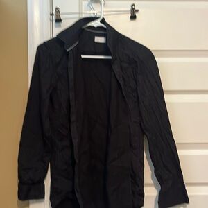 Dior dress shirt size small black stripe pattern